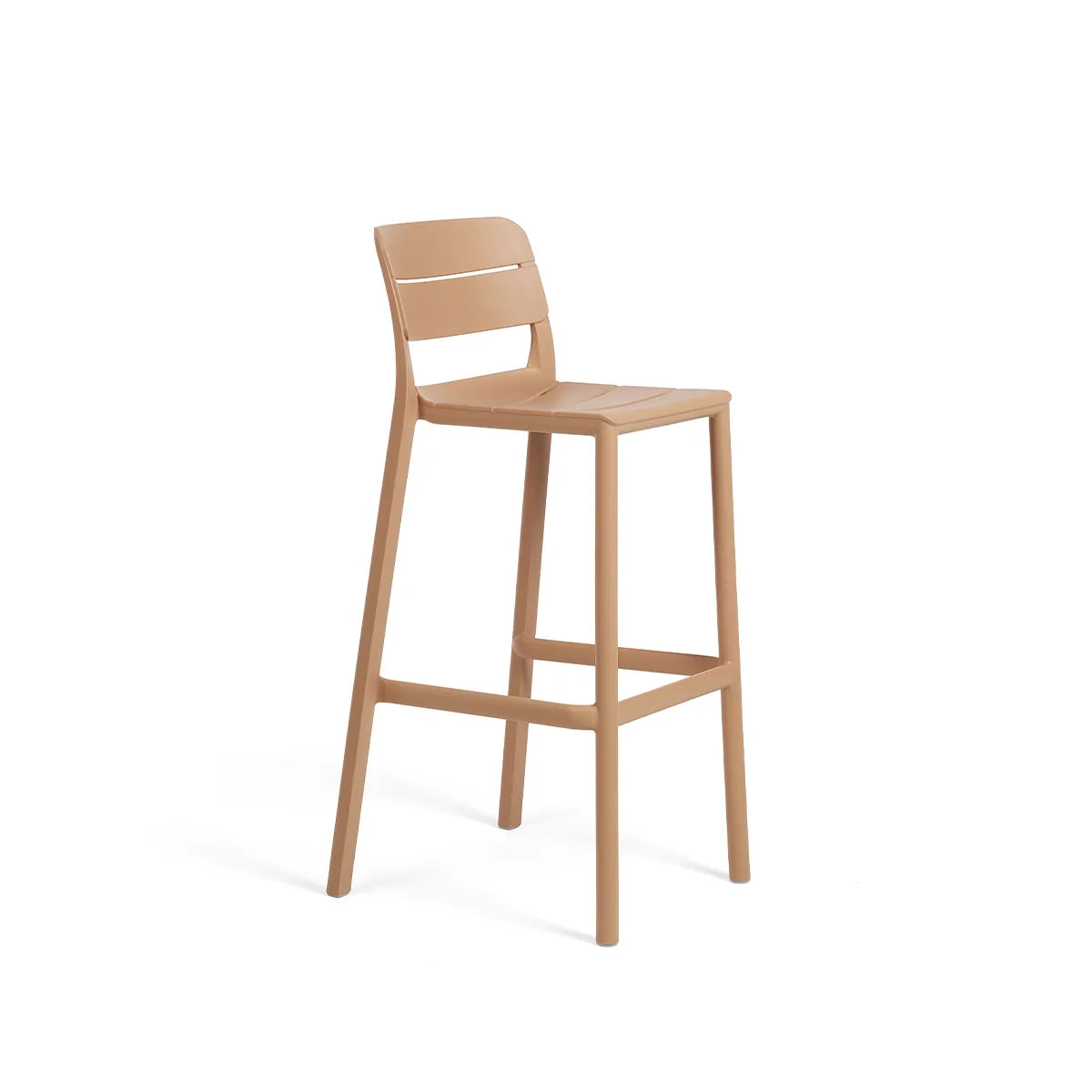 Taburete alto de resina Cassia Nardi – Capuchino