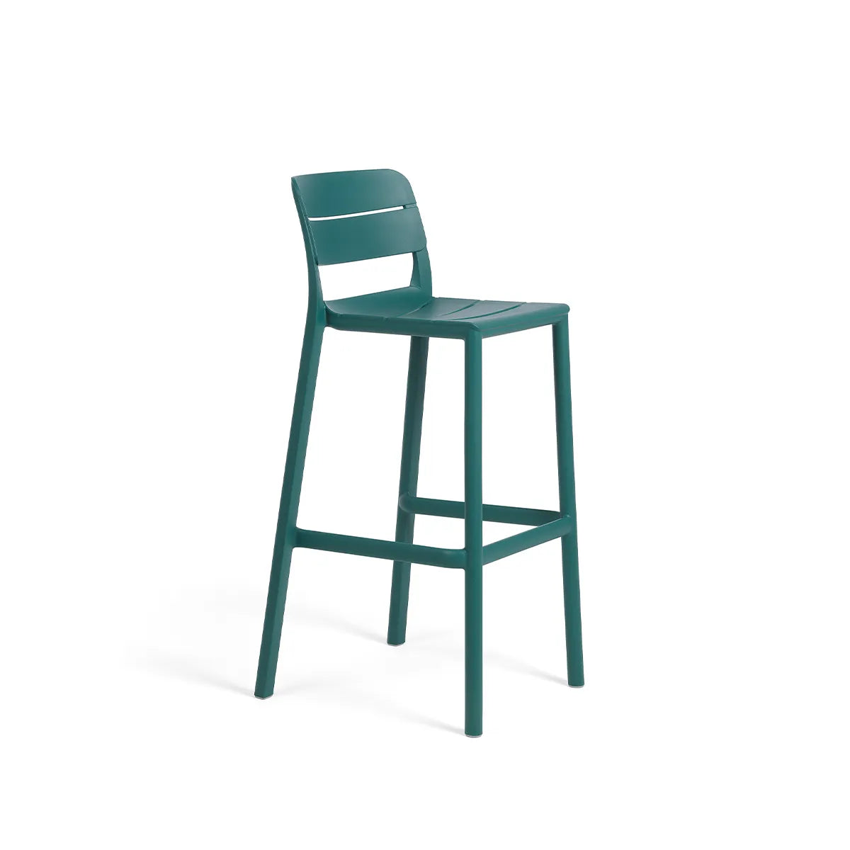 Taburete alto de resina Cassia Nardi – Azul maya