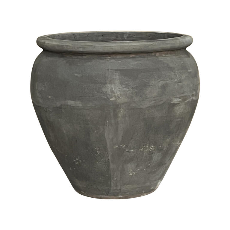 Tinaja gris de barro cocido Unquera