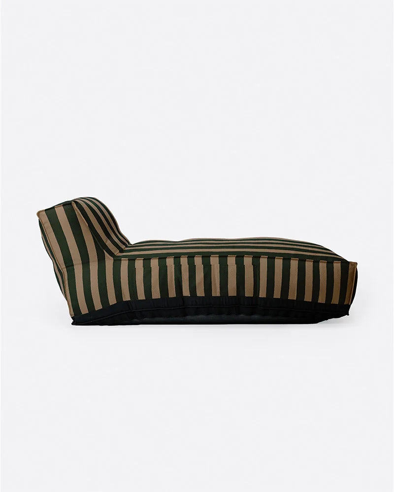 Chaise longue de exterior extralarga de olefina Caccini