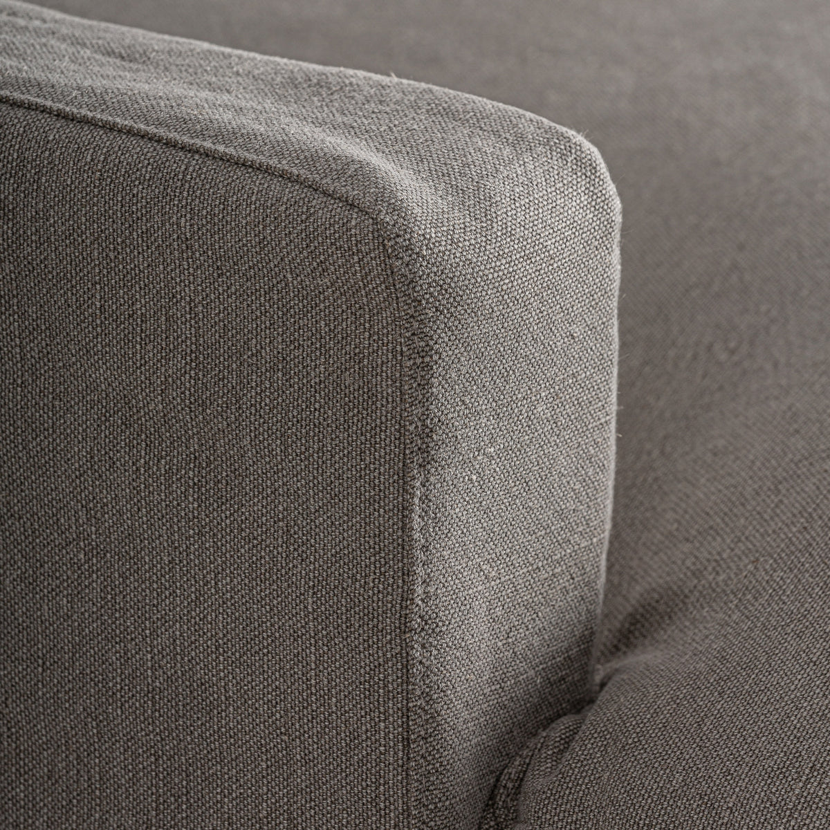 Chaise longue de lino gris Mesquida