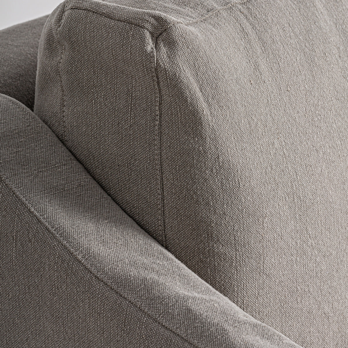 Chaise longue de lino gris Mesquida