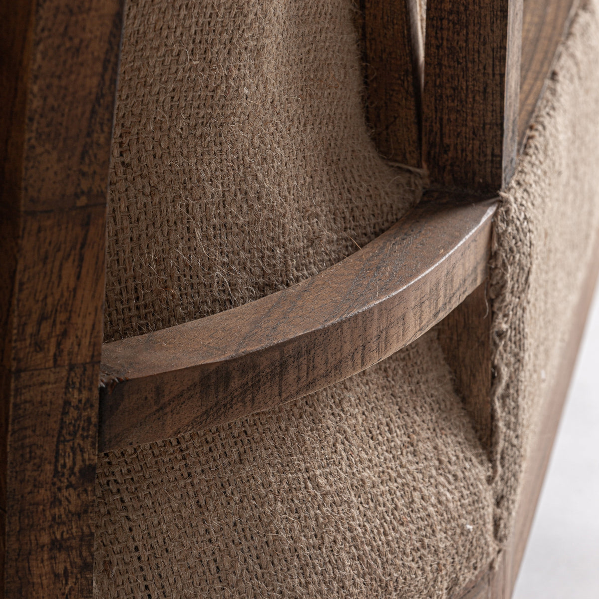 Chaise longue de mindi y lino crema Garrobo