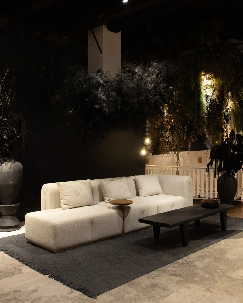 Chaise longue derecha de olefina reciclada Nora