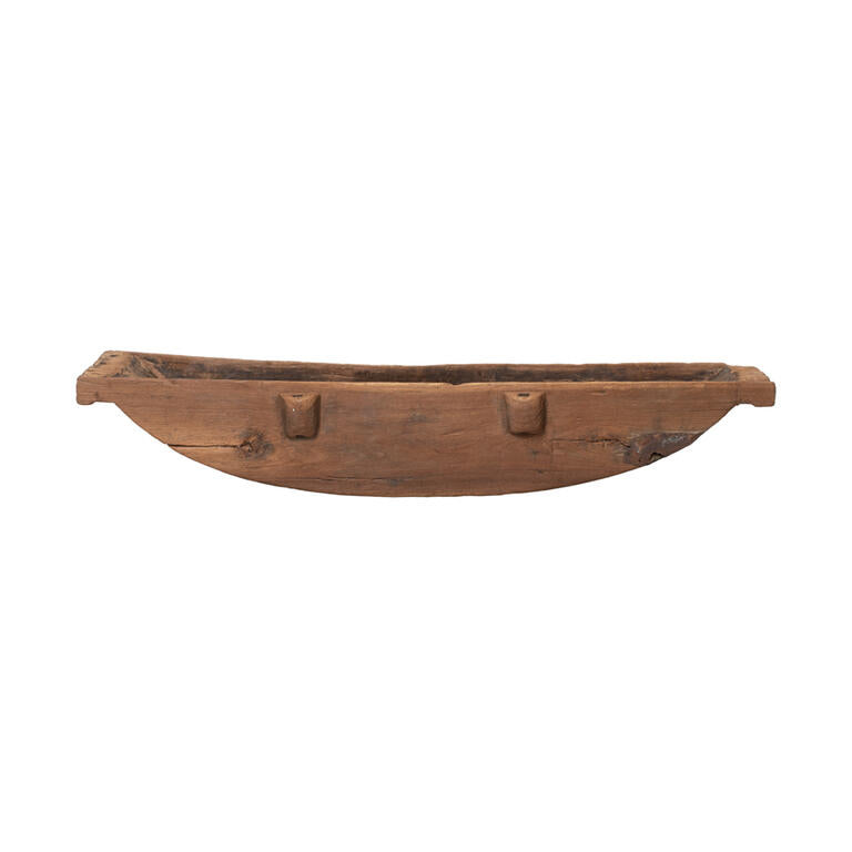 Comedero antiguo estrecho de madera frutal Bellatrix