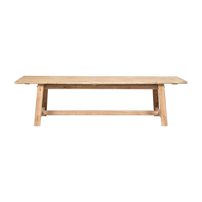 Mesa de comedor antigua natural de olmo 286 cm Honglin