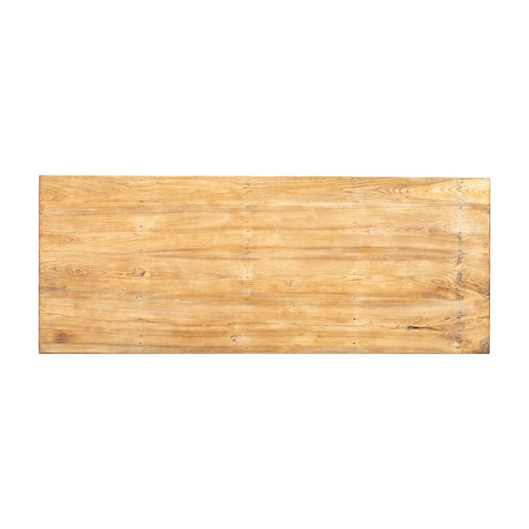 Mesa de comedor antigua natural de olmo 286 cm Honglin