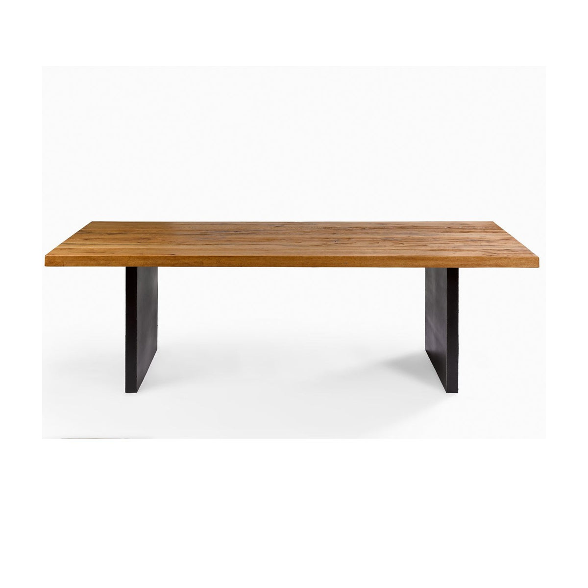 Mesa de comedor de roble macizo y hierro Villanueva