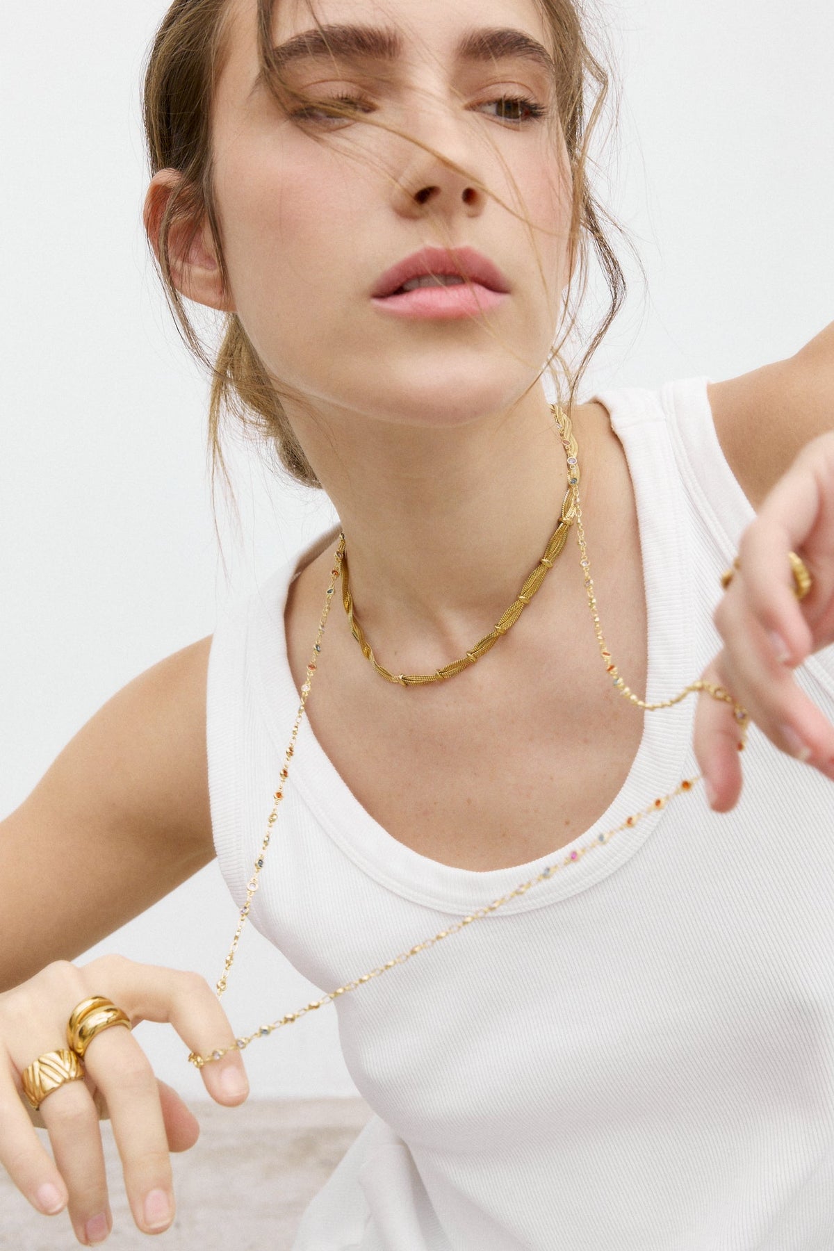 Collar de cadena trenzada Braid