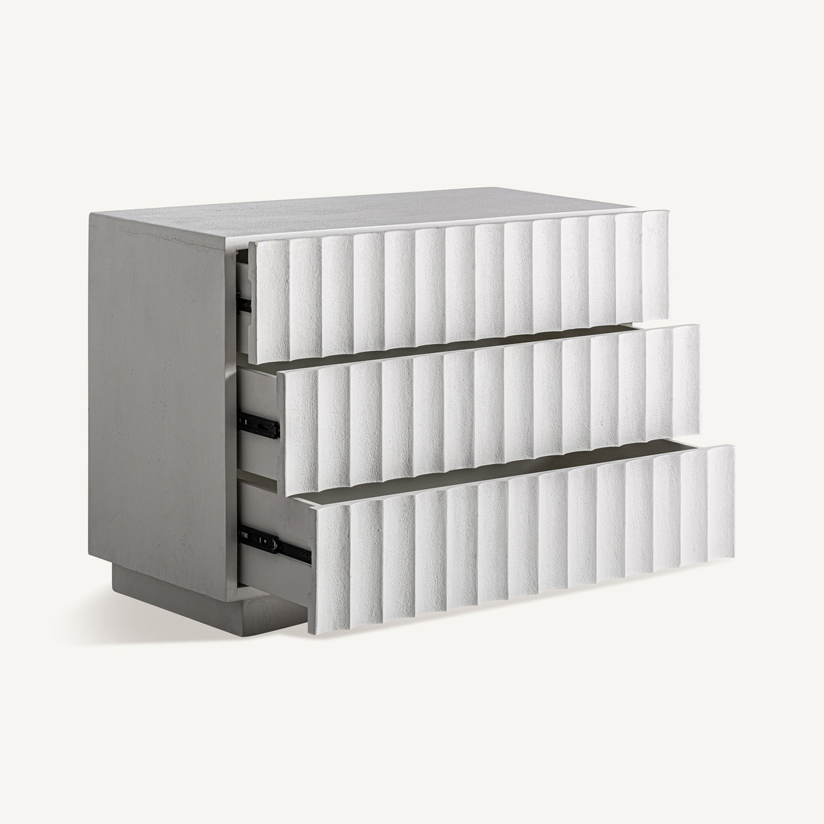 Cómoda de madera de mango blanca Ratjada