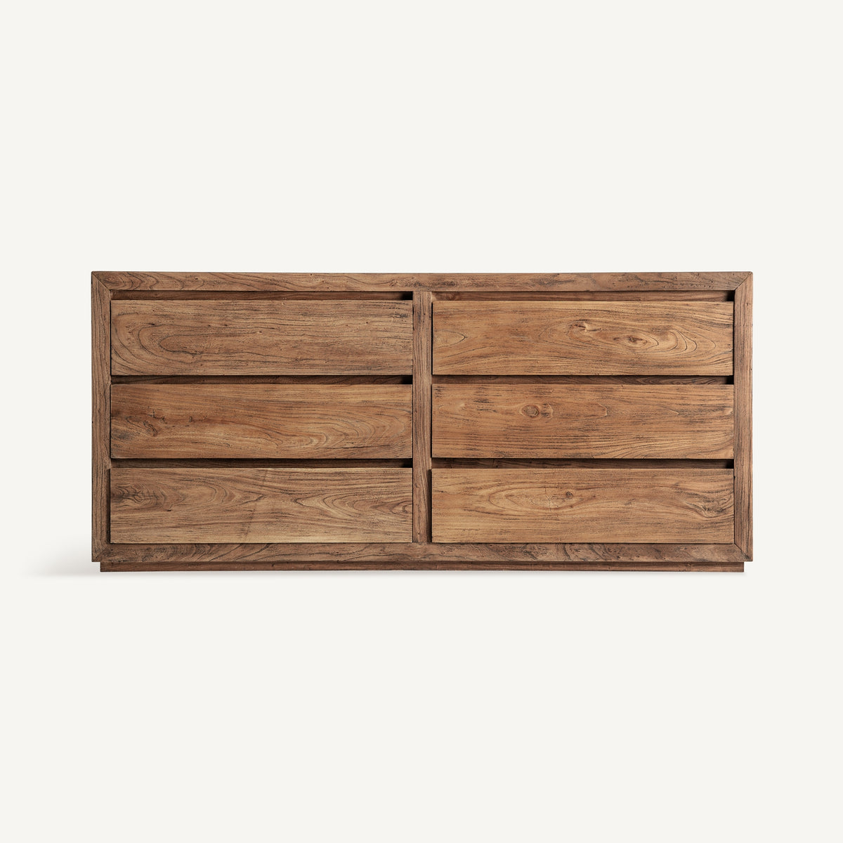Cómoda de madera de olmo Mercadal grande