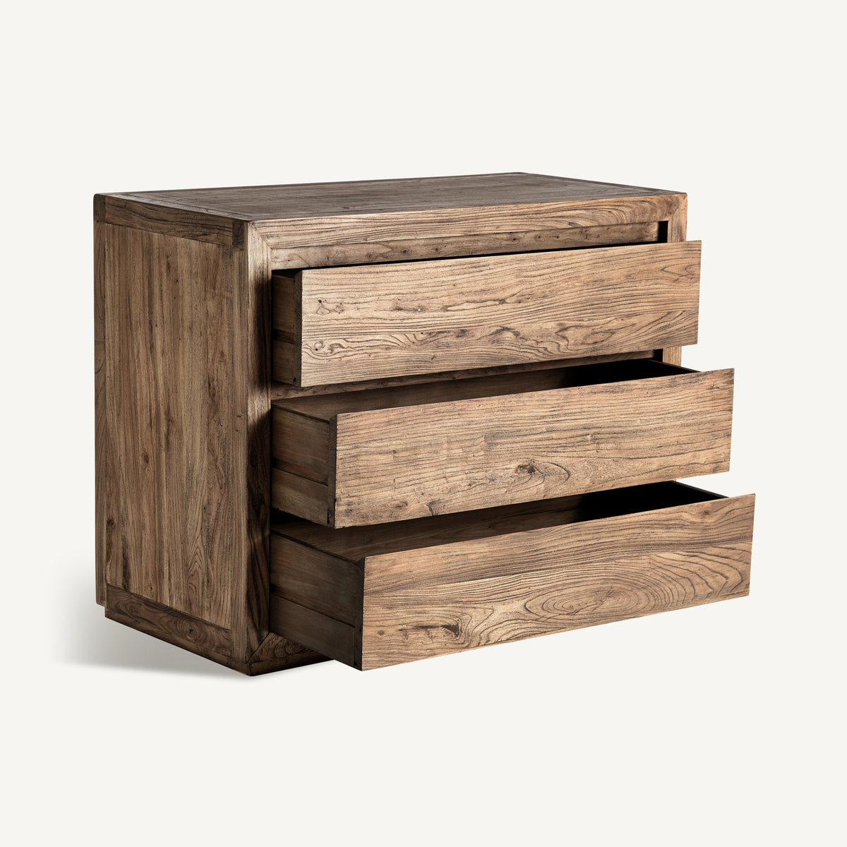 Cómoda de madera de olmo Mercadal pequeña