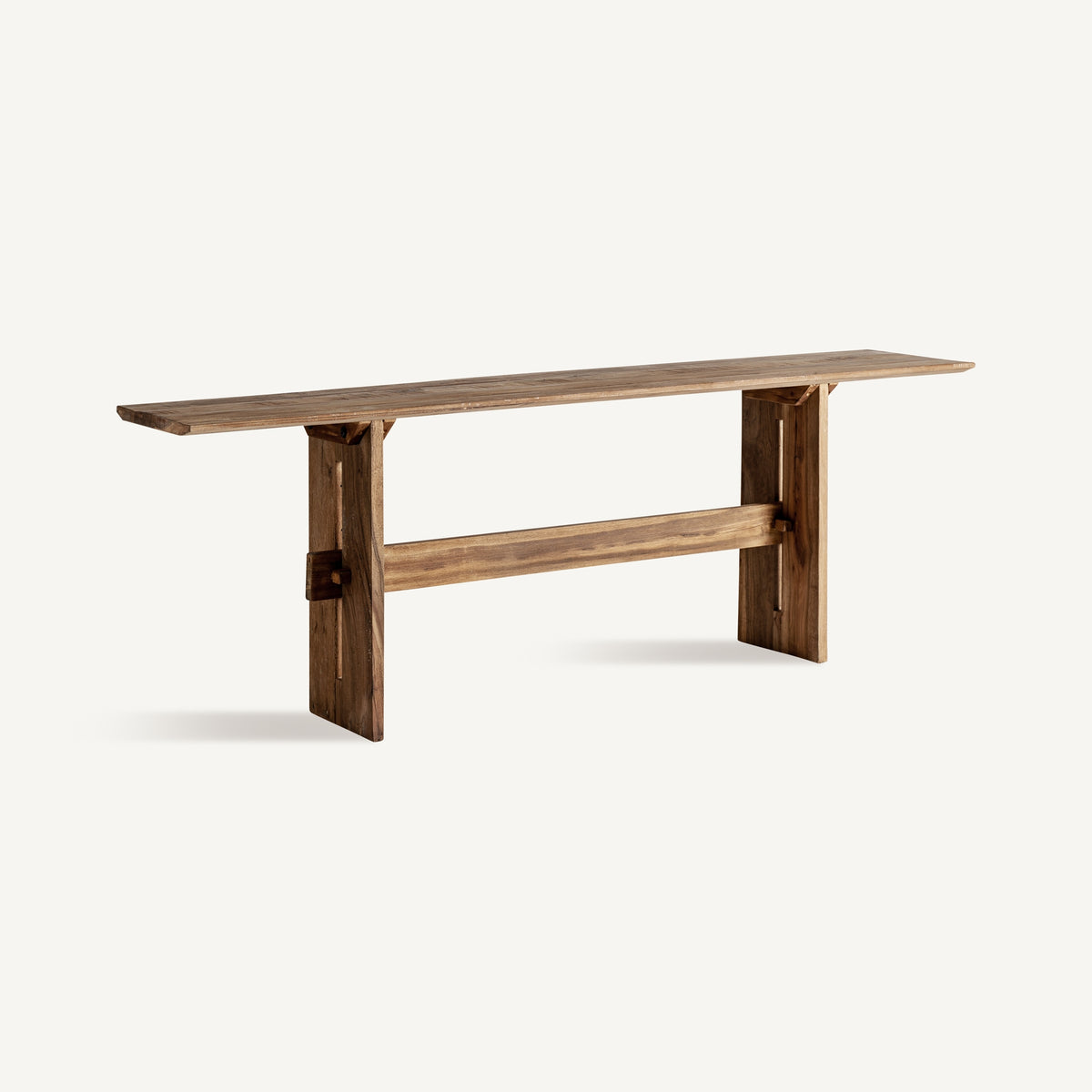 Consola de madera recuperada natural Binidalí