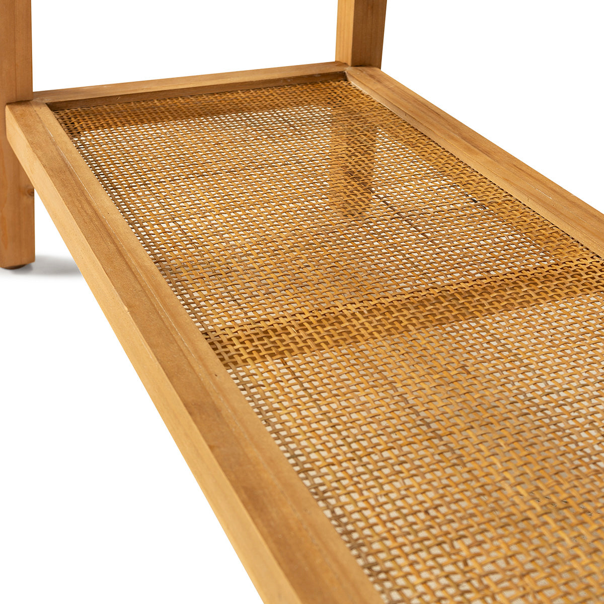 Consola de madera y ratán Kalymnos