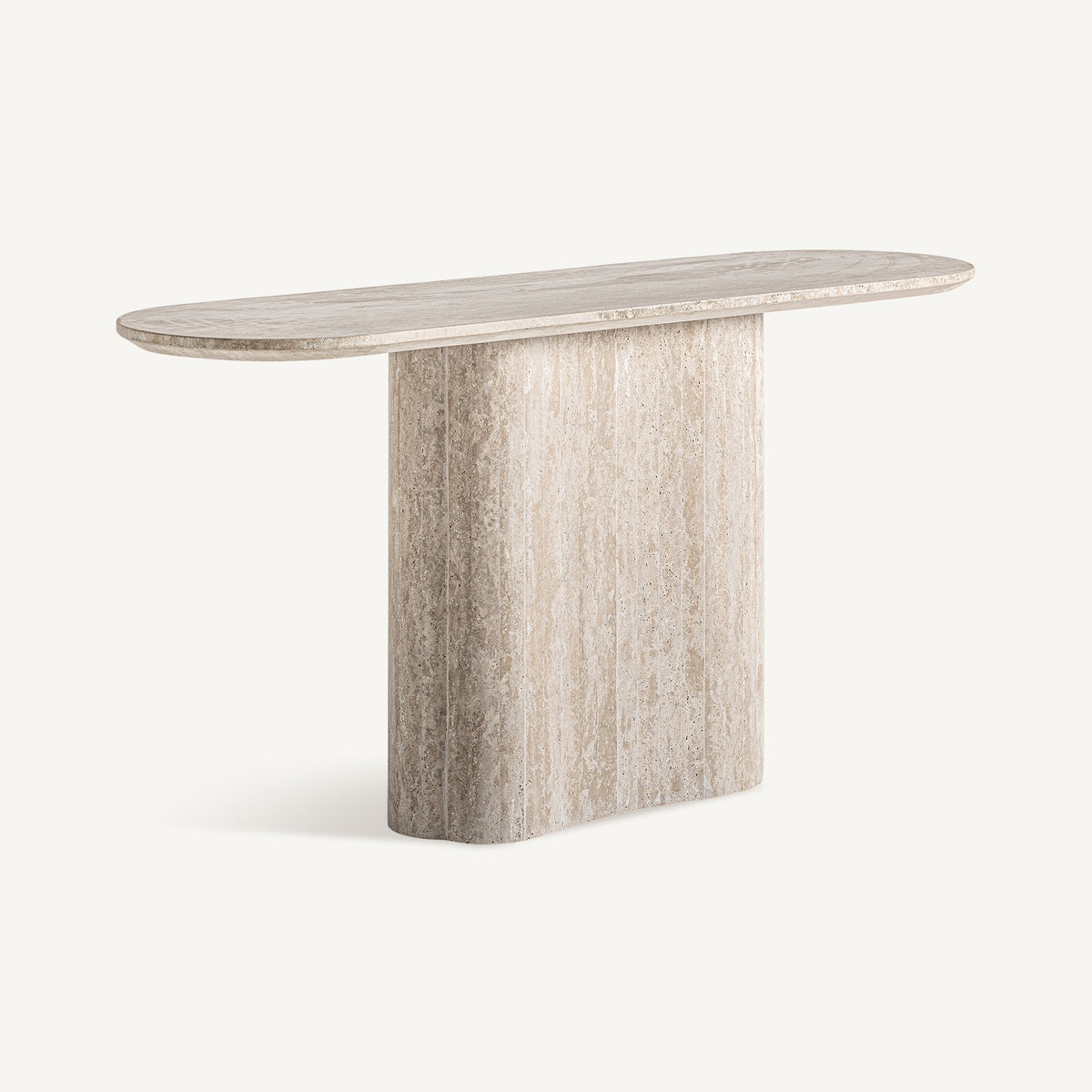 Consola de travertino beige Cope