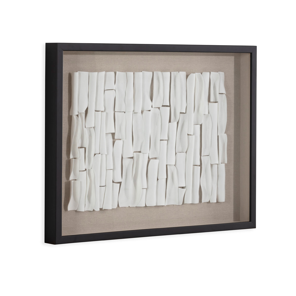 Cuadro de madera, arcilla y cristal Agropoli