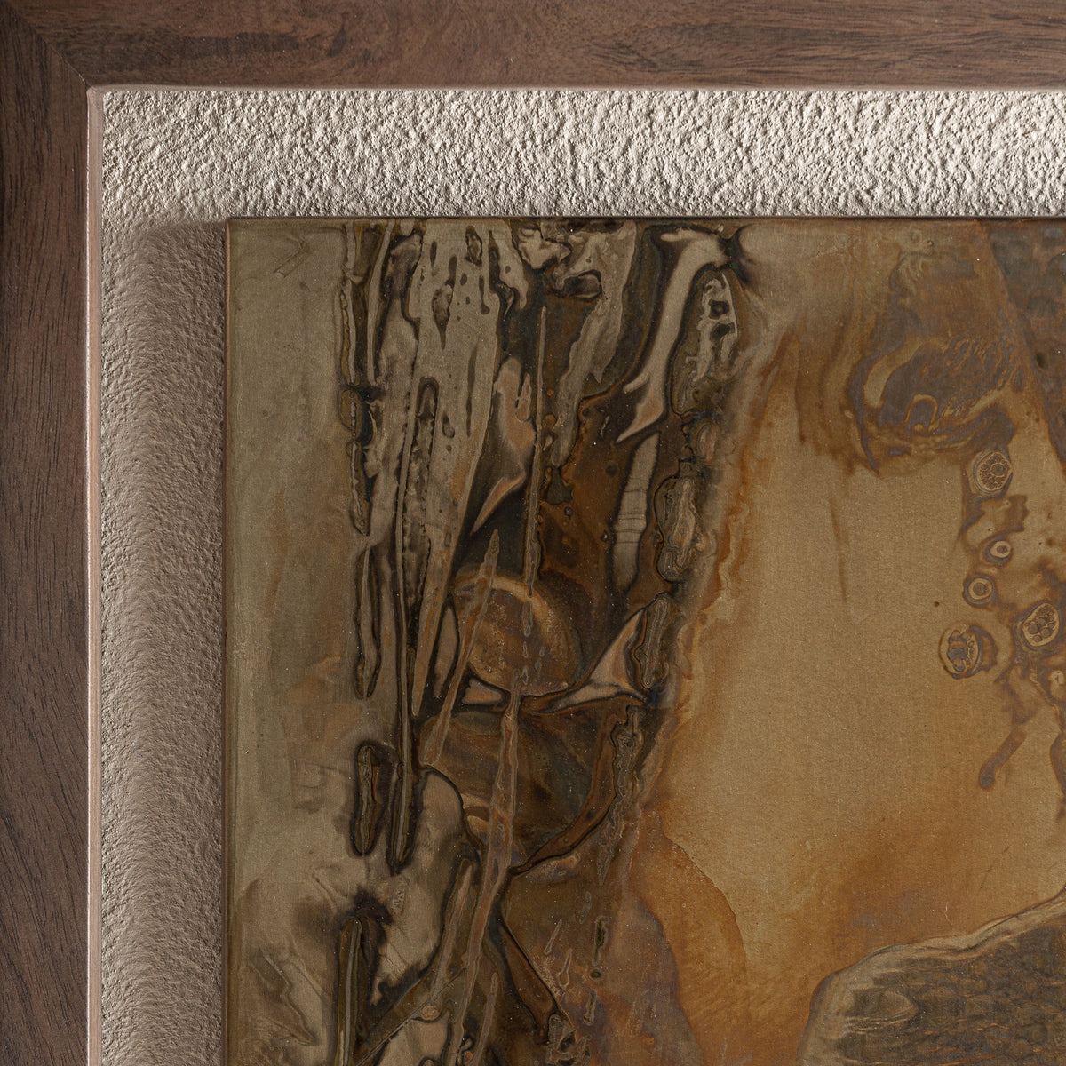 Cuadro de madera de mango y hierro Castelmola 63 x 117 cm