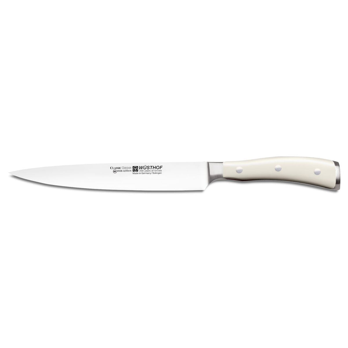 Cuchillo Wüsthof Ikon Creme Fileteador 20 cm - #pino_y_jacaranda#