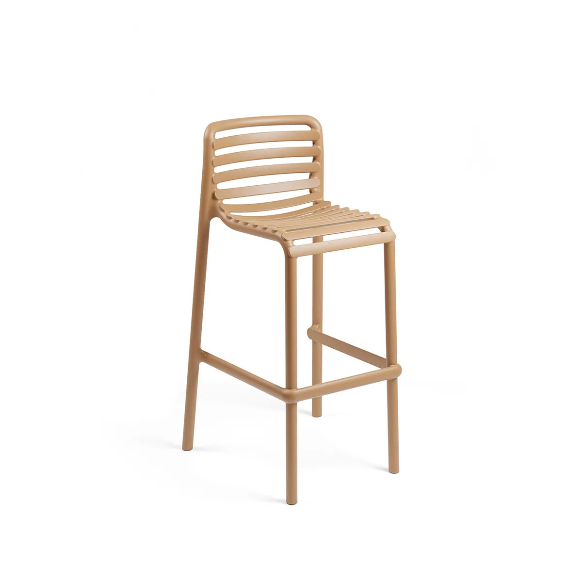 Taburete alto de resina Doga Nardi – Capuchino