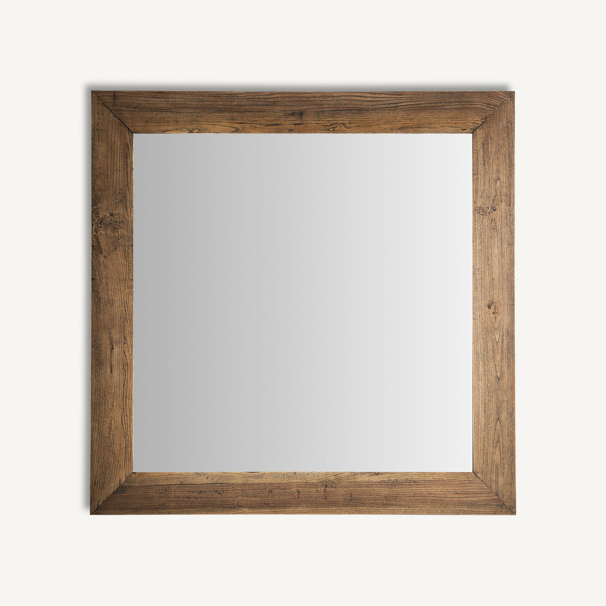 Espejo de madera de olmo Agistri 140 x 140 cm