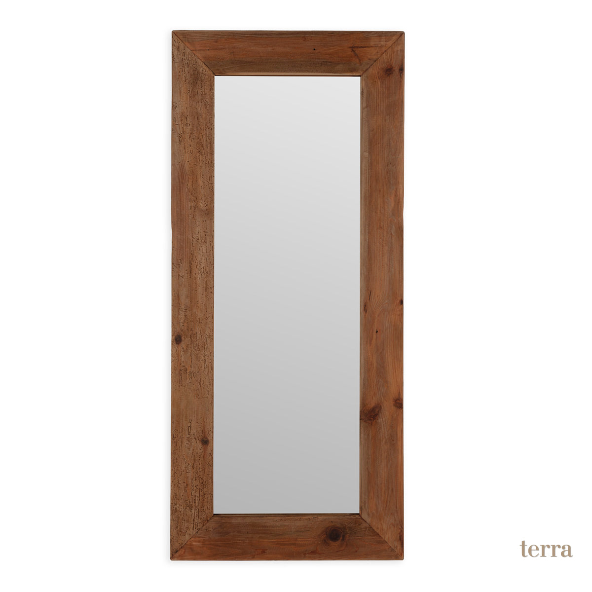 Espejo de madera de pino recuperado Cehegín