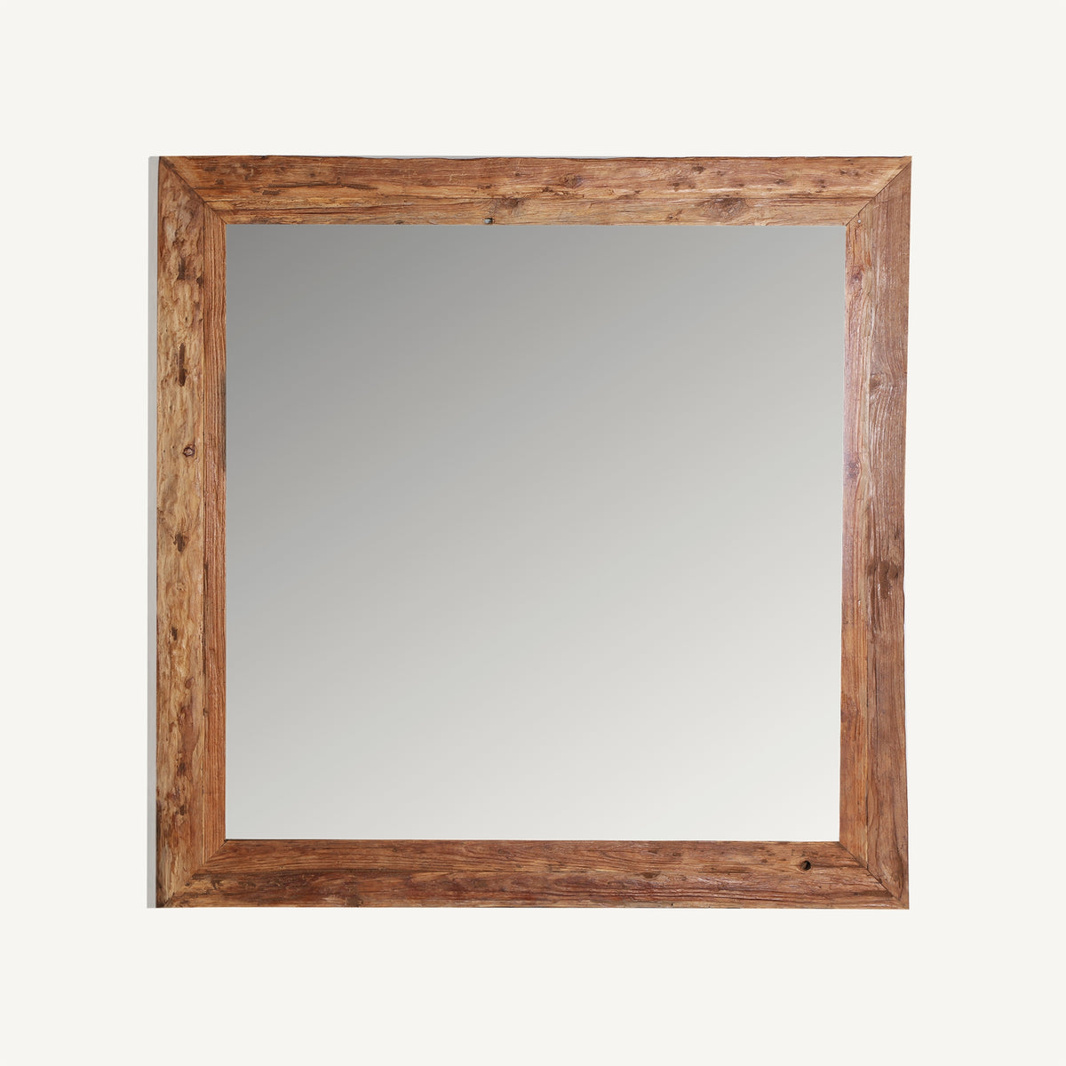 Espejo de madera de teka Kamari 150 x 150 cm