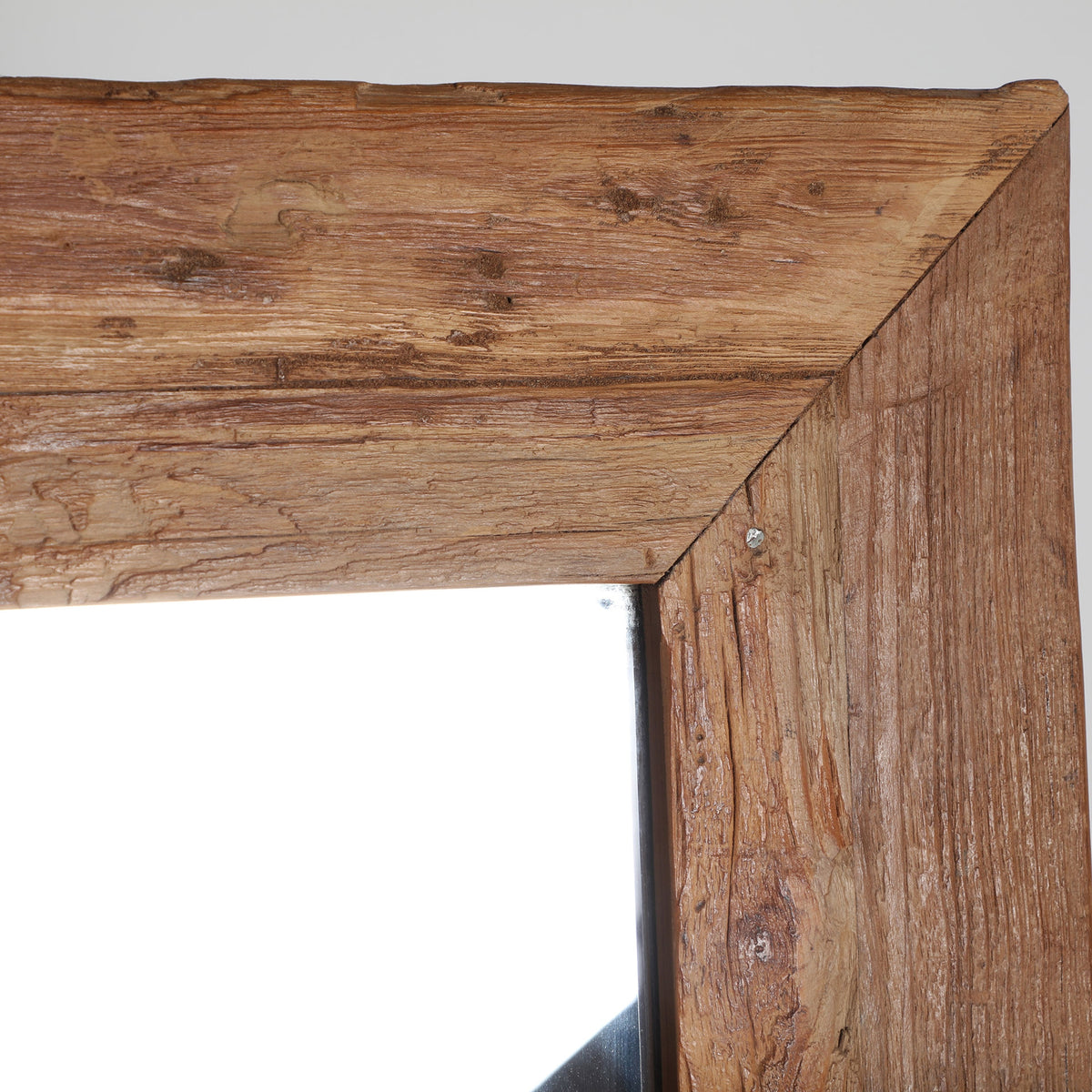 Espejo de madera de teka Kamari 150 x 150 cm
