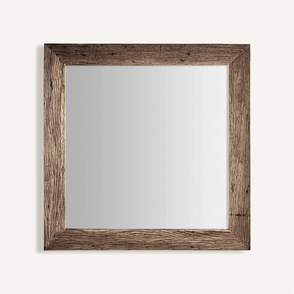 Espejo de pino reciclado Fiskardo 150 x 150 cm