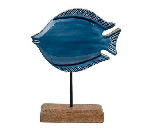Figura de Decoración Rodaballo - pino_y_jacaranda