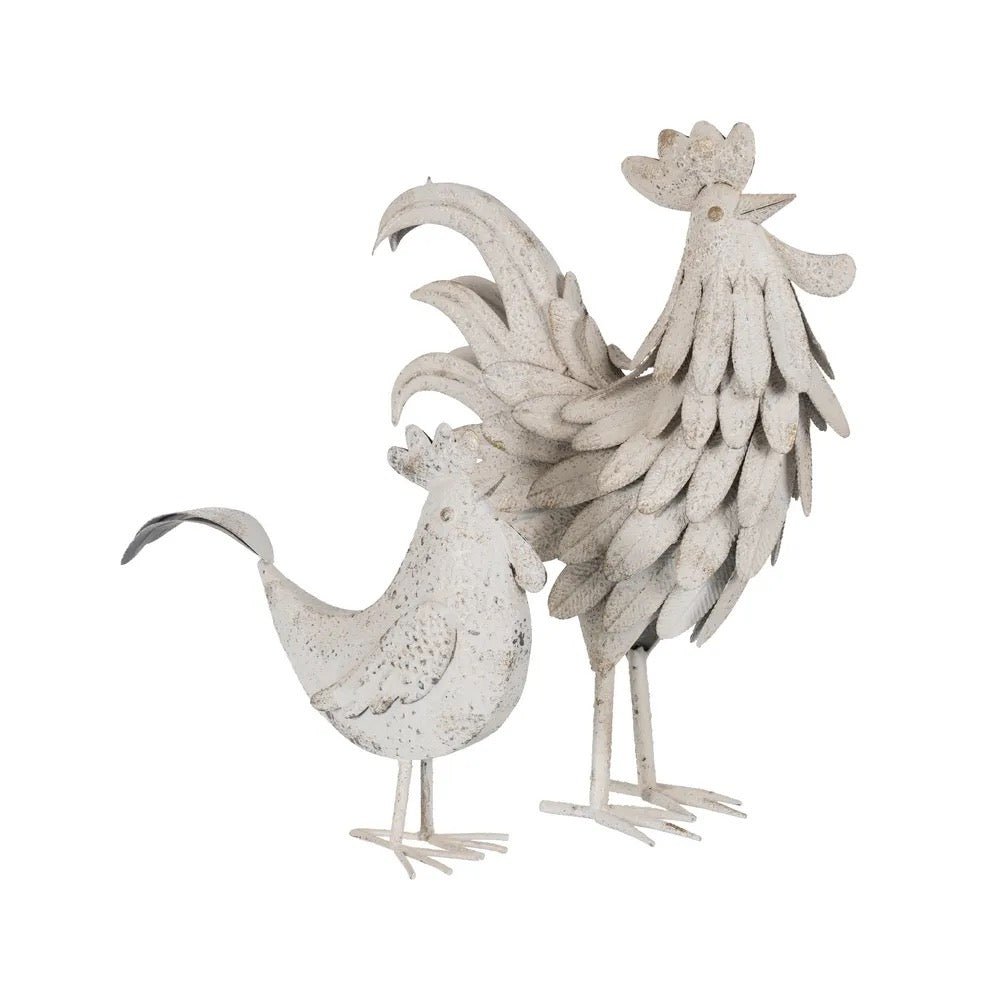 Figura Gallo Metal - #pino_y_jacaranda#