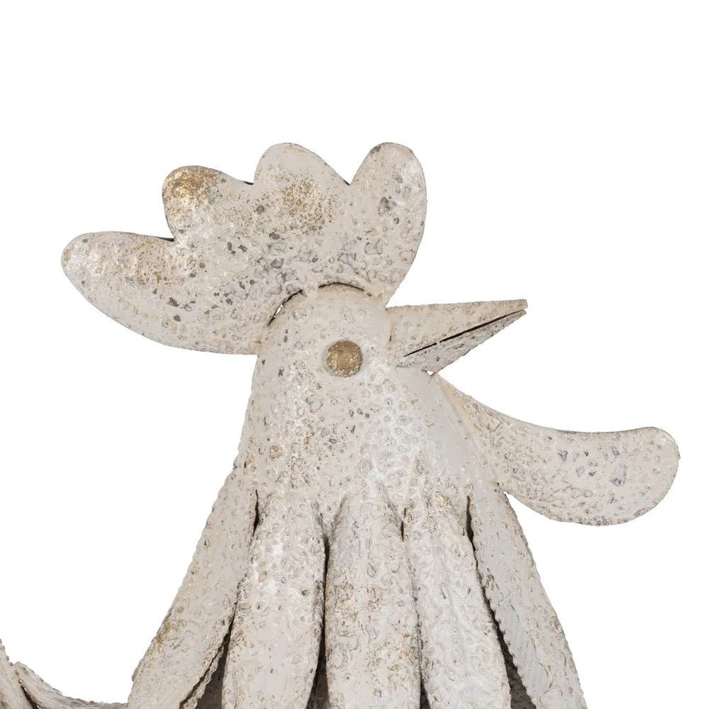 Figura Gallo Metal - #pino_y_jacaranda#