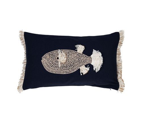 Funda de Cojín Ballena con Flecos - pino_y_jacaranda