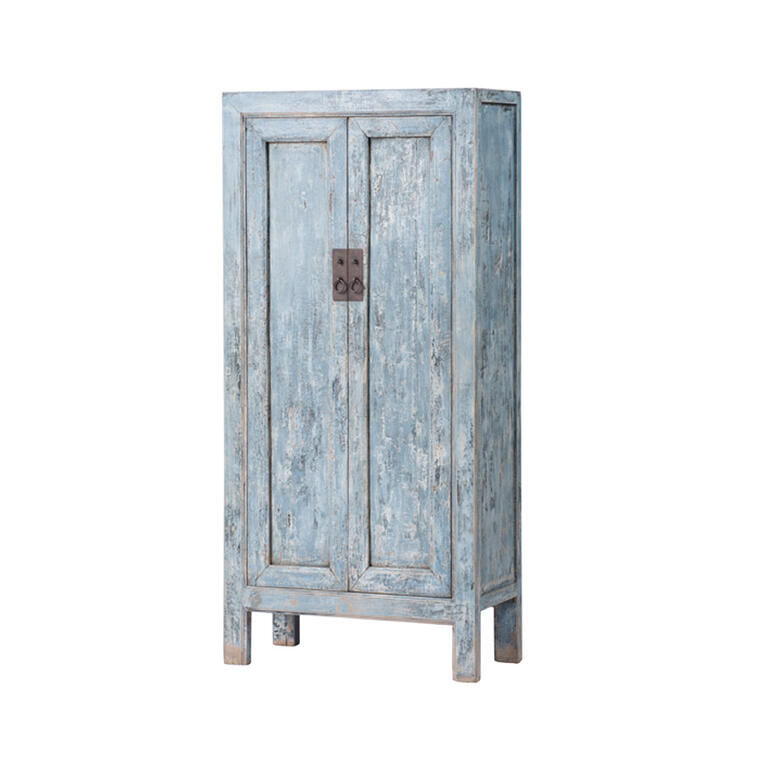 Armario azul de pino con 2 puertas Cidacos