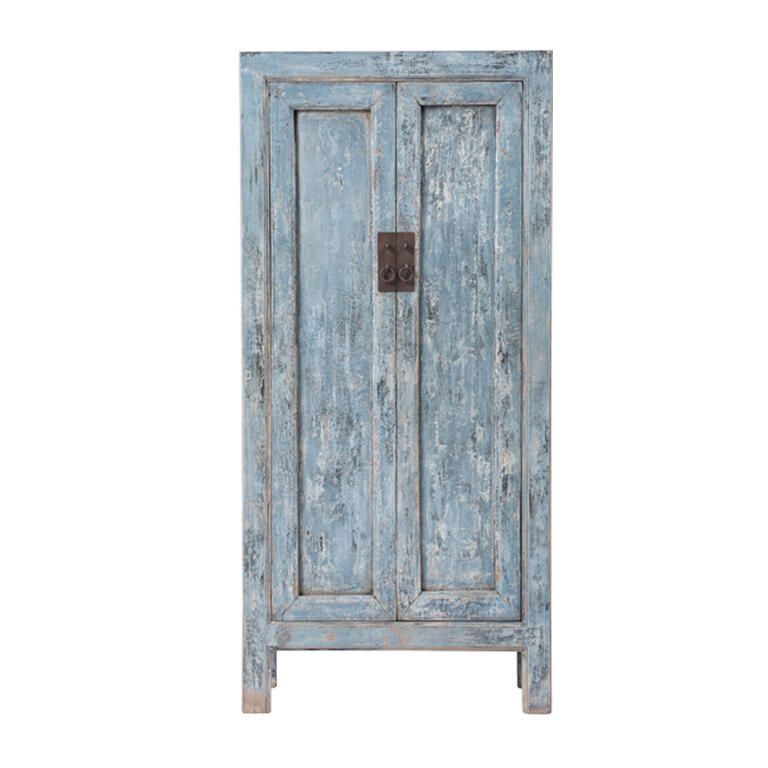 Armario azul de pino con 2 puertas Cidacos