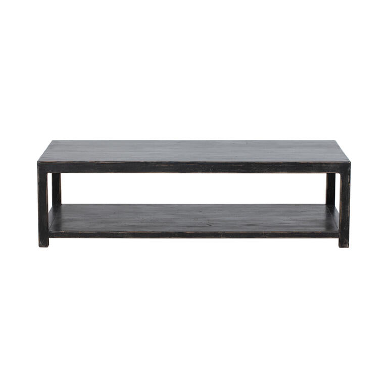 Mesa de centro negra de pino Tuent
