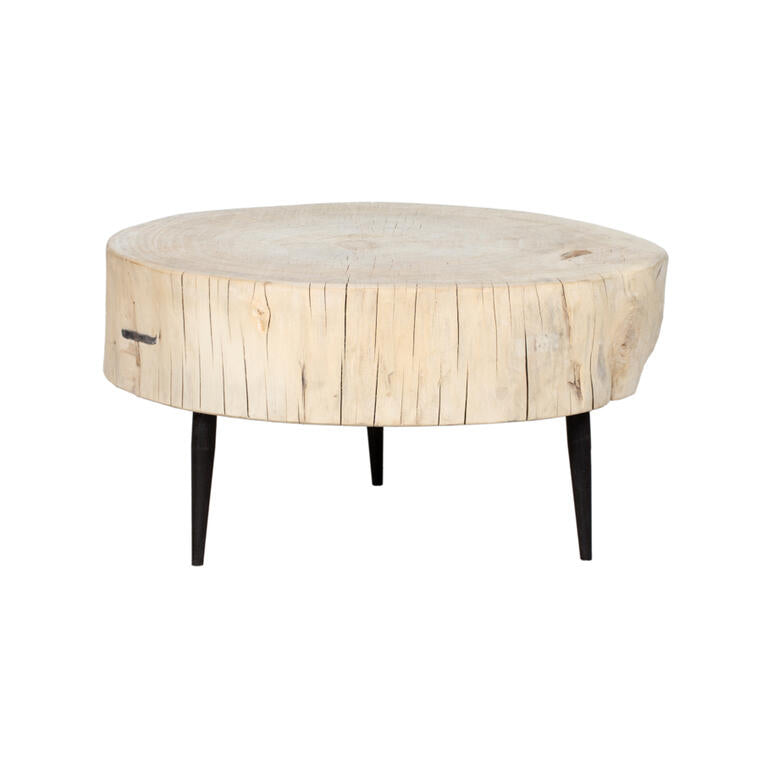 Mesa de centro natural de álamo Ruiya