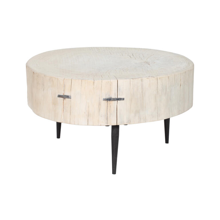 Mesa de centro natural de álamo Lanbai
