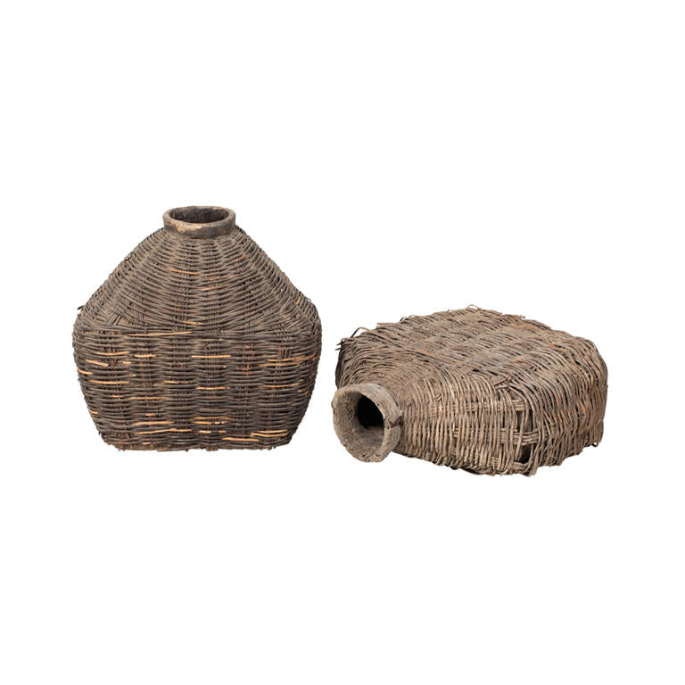 Cesto antiguo de mimbre Ágreda