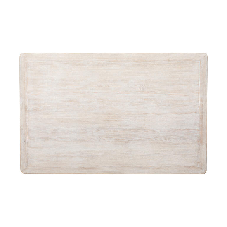 Mesa de centro blanca de pino Papamoscas