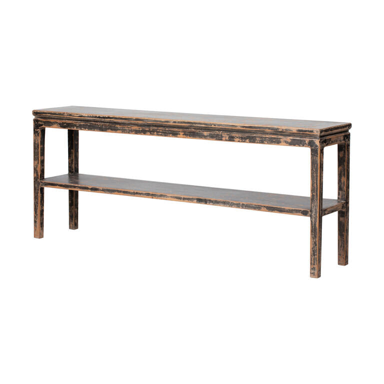 Consola negra de pino Taguluche