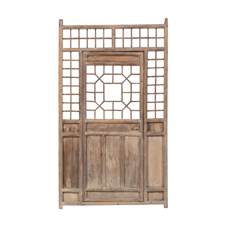 Puerta antigua de pino Honglian