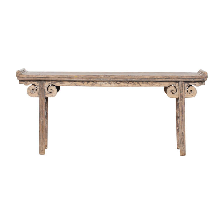 Consola antigua natural de pino Tindaya