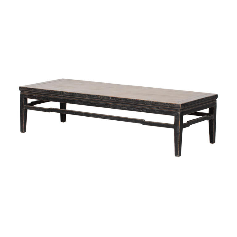 Mesa de centro negra de olmo Arrendajo