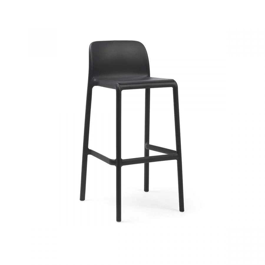 Taburete de resina Faro Nardi – Antracita, asiento a 76 cm
