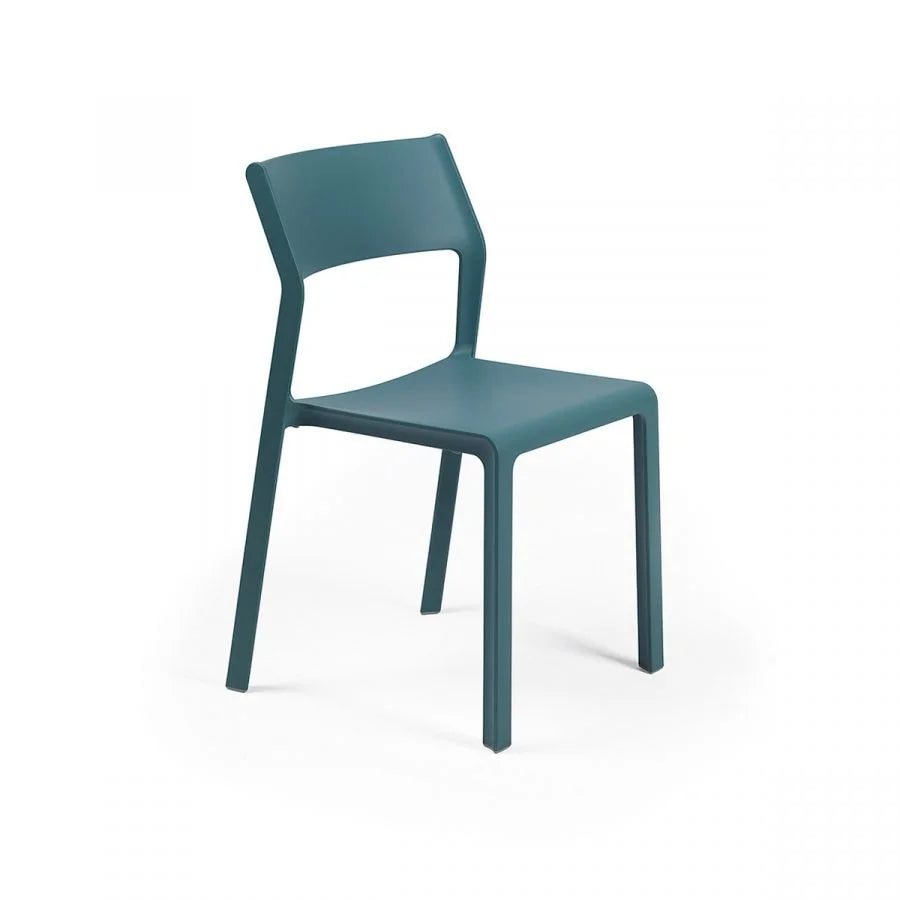 Silla de resina Trill Nardi – Azul petróleo