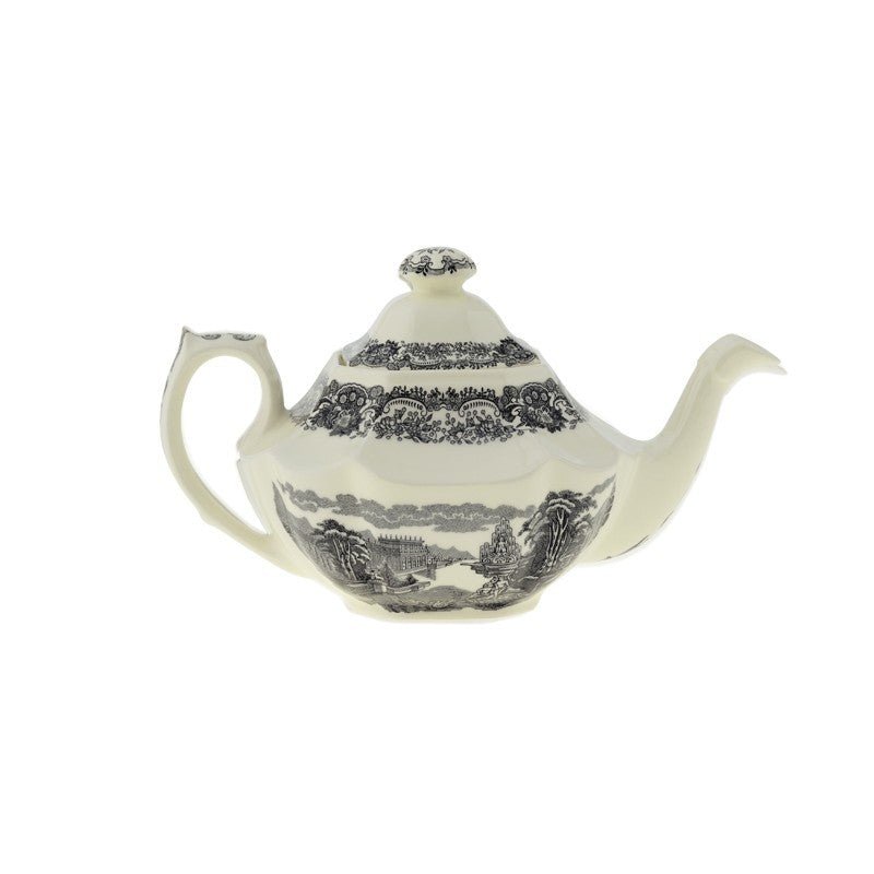 Juego de Té de 15 Piezas La Cartuja Colección Negro Vistas - #pino_y_jacaranda#