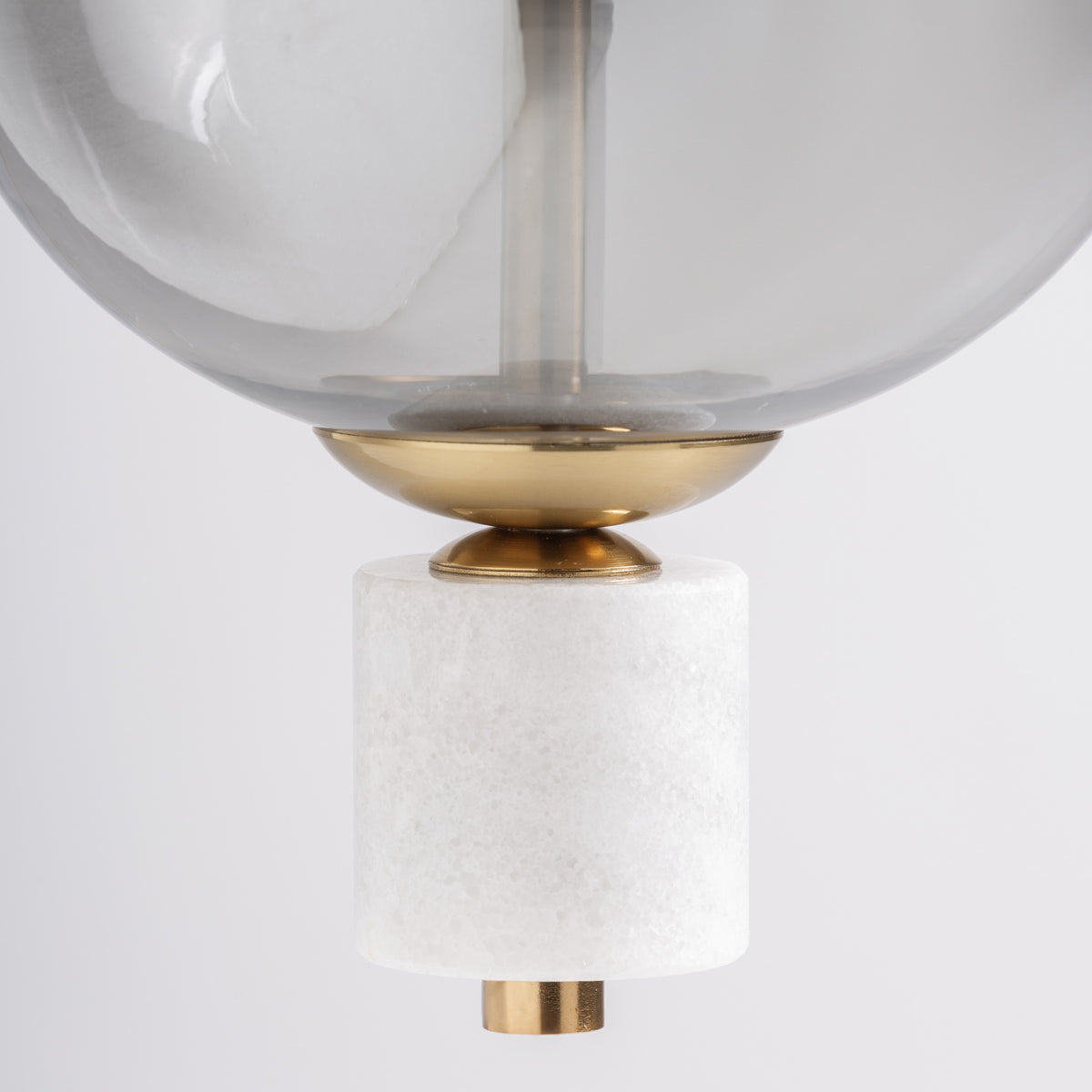 Lámpara colgante de cristal ahumado Camallera