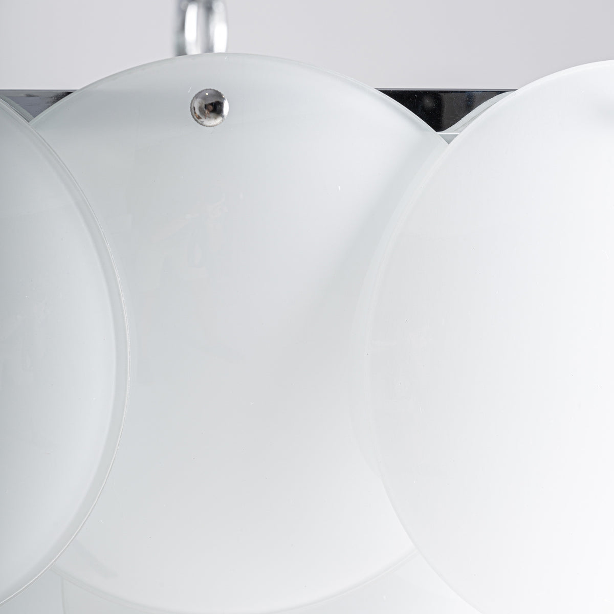 Lámpara colgante de cristal blanco Cantallops