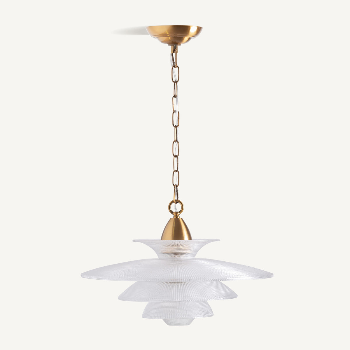 Lámpara colgante de cristal texturizado Canyelles
