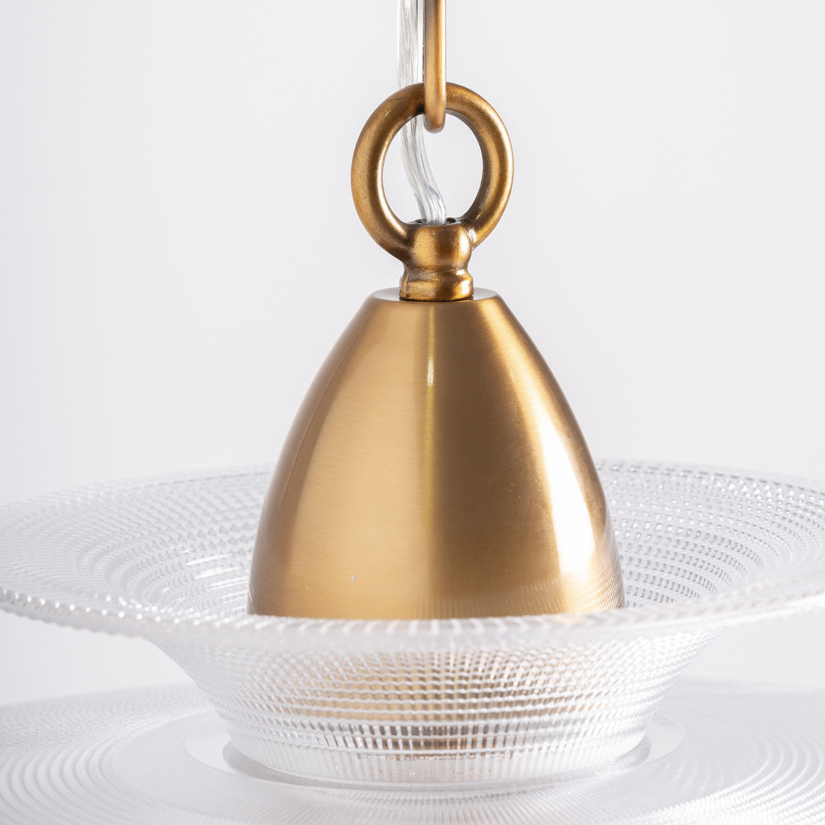 Lámpara colgante de cristal texturizado Canyelles